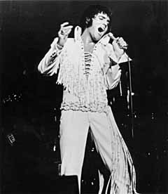 Charlestown, Indiana, USA. 23rd Feb, 2017. Mannequins wear Elvis jumpsuits  in the fitting room at B&K Enterprises. In business since 1980, B&K  manufactures Elvis Presley's original design jumpsuits for Elvis tribute  artists,