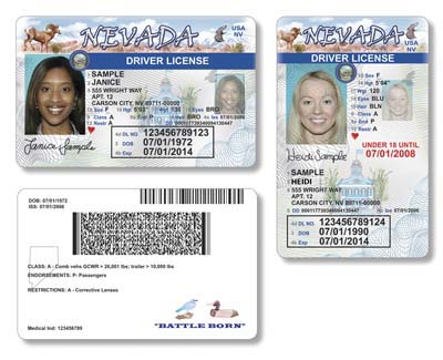 DMV unveils new Nevada driver's license