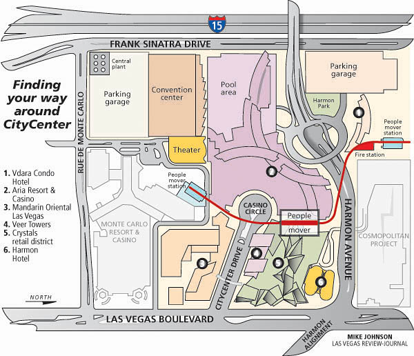 Las Vegas City Center Map