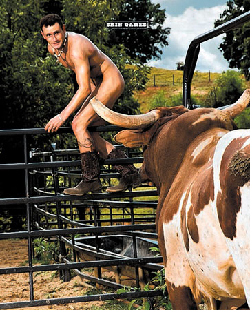 Naked bull ride gif