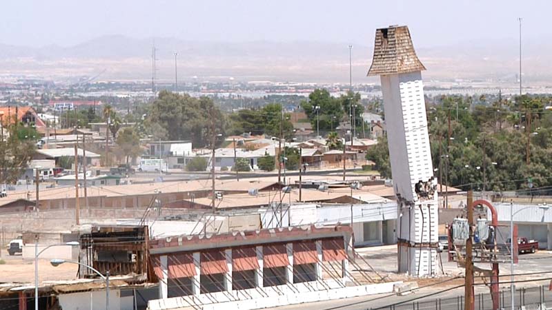 Historic Moulin Rouge Tower Demolished Las Vegas Review