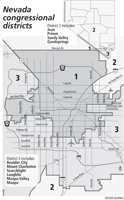 Las Vegas Congressional District Map