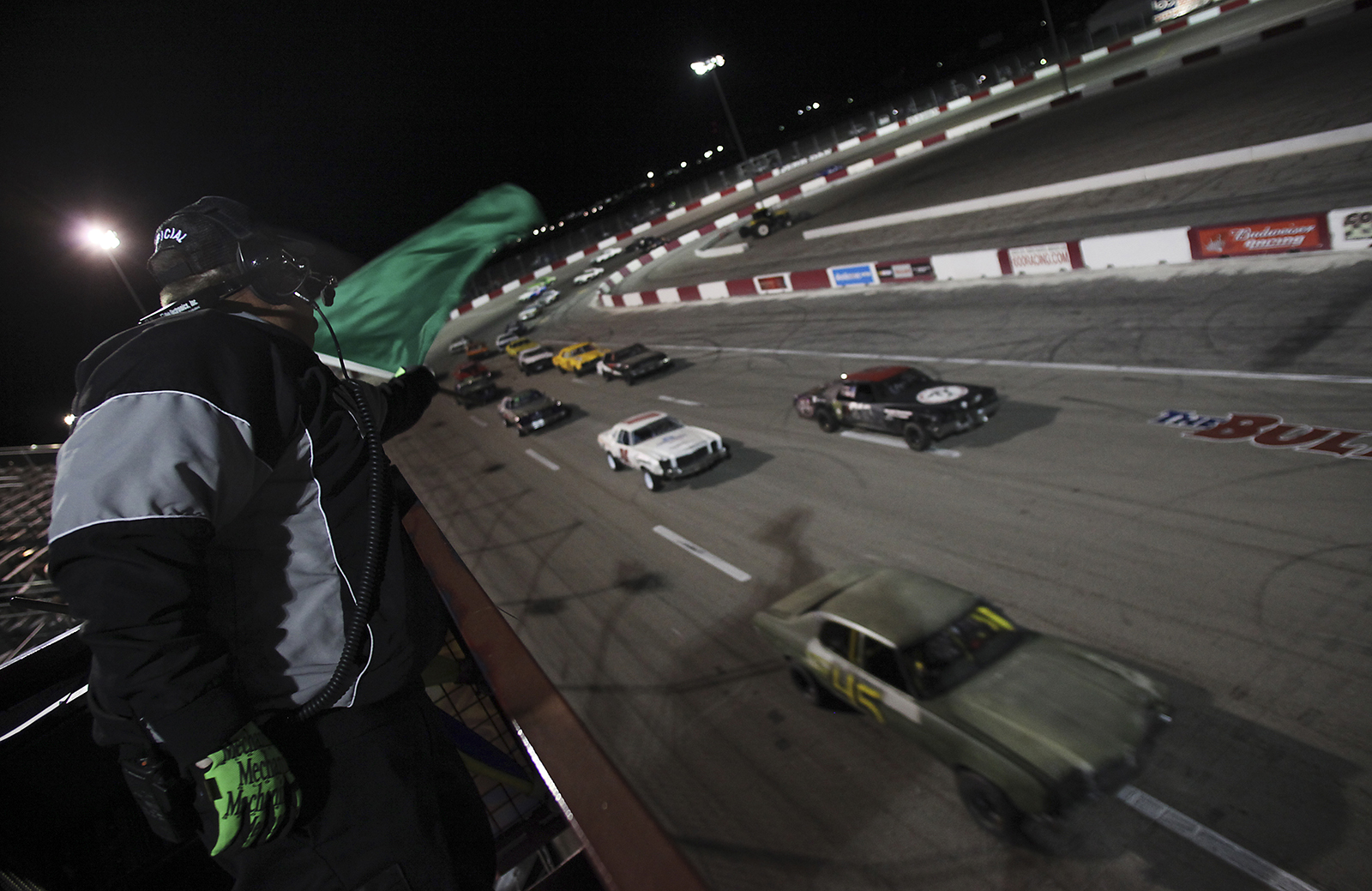 Bomber car racing at LVMS Bull Ring Las Vegas ReviewJournal
