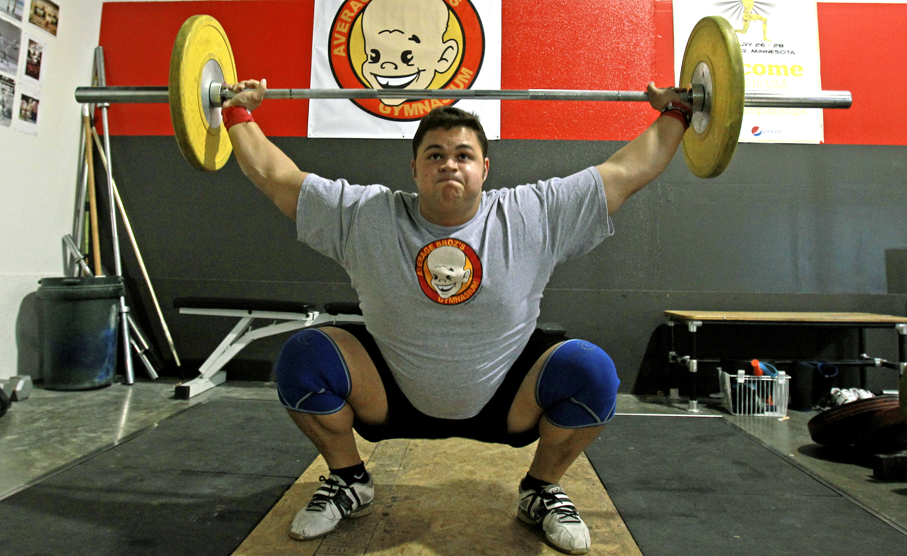 USA Weightlifting Champ Pat Mendes works out Las Vegas ReviewJournal