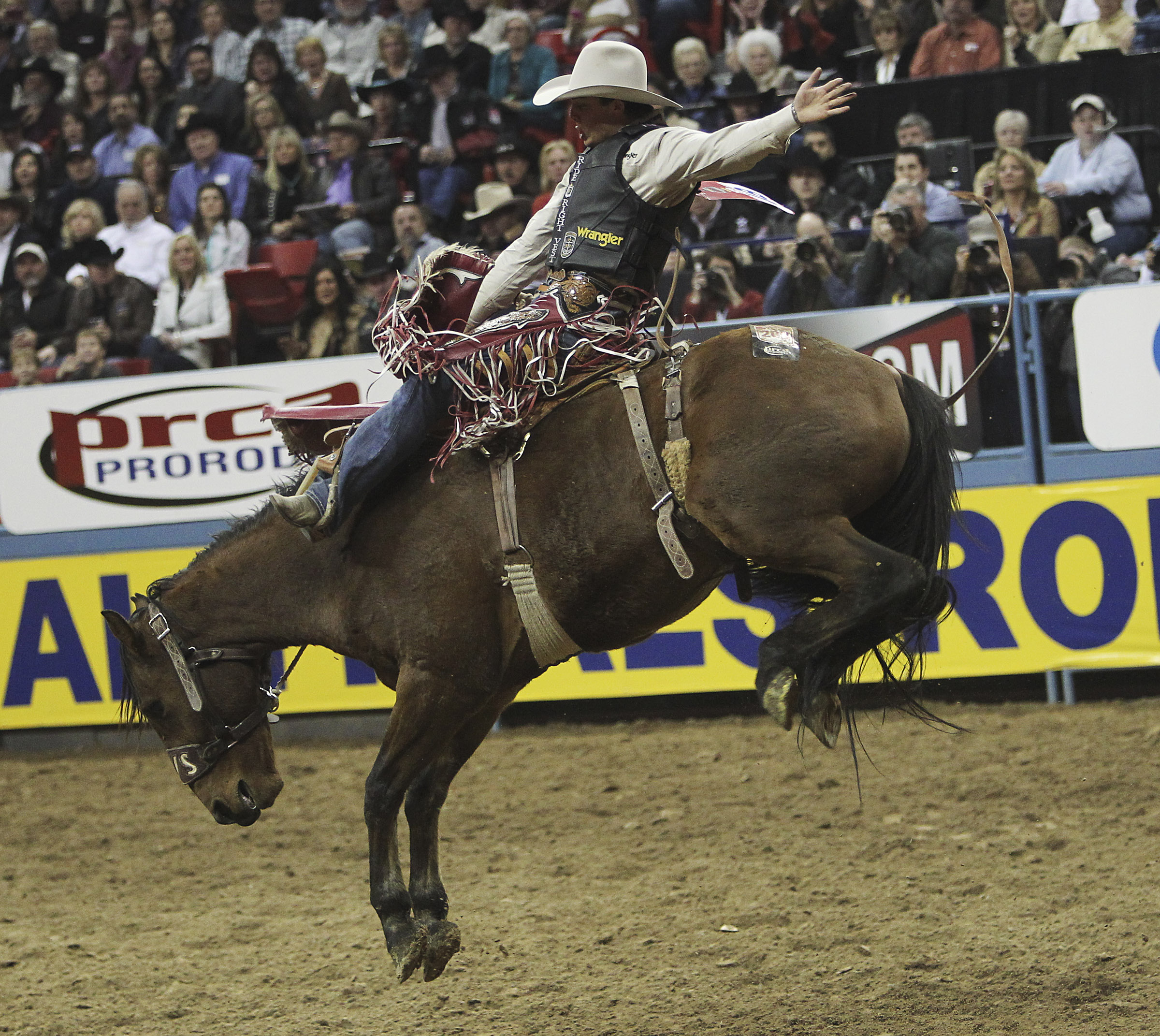 Round Two of the National Finals Rodeo at Thomas and Mack Las Vegas