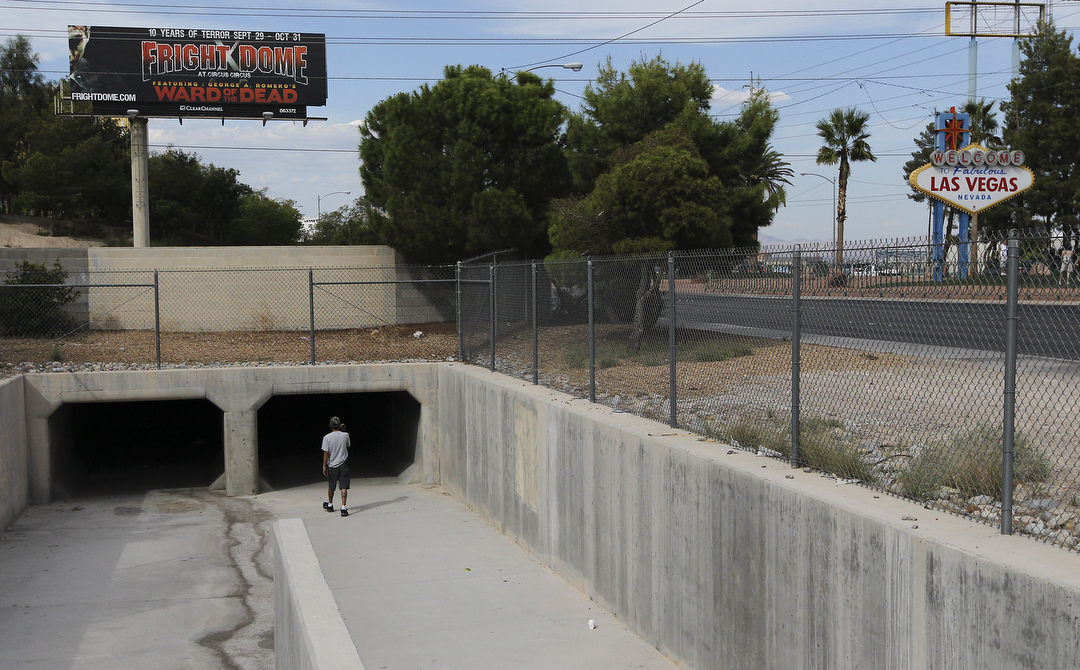 Outreach coordinators search tunnels to help homeless Las Vegas
