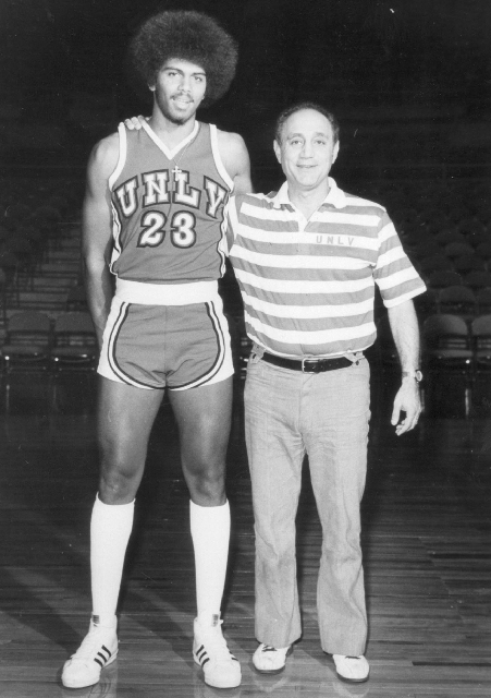 UNLV coach Jerry Tarkanian, in an undated photo, poses alongside Reggie  Theus, who played for the Rebels from 1975 to 1978. | Las Vegas  Review-Journal