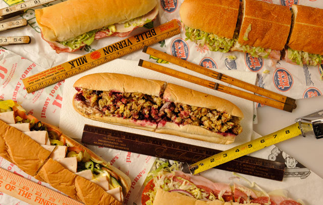 how long is the giant sub at jersey mike's