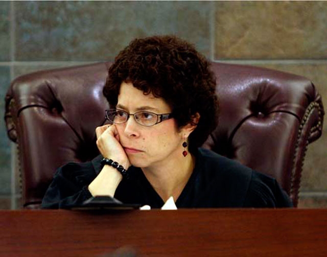 Judge Elissa Cadish watches from the bench in this 2010 file photo. Cadish withdrew from consideration for a federal court position on Friday.