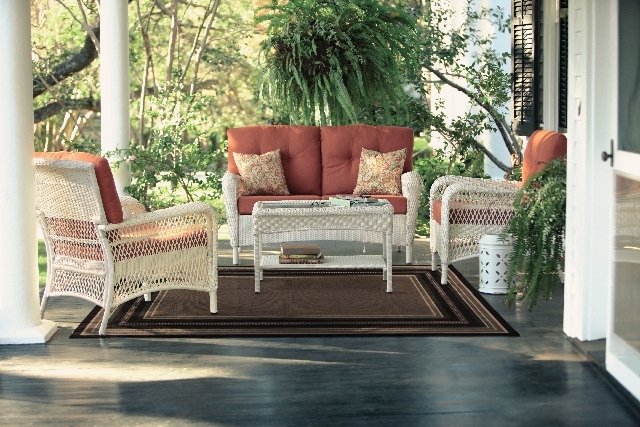 The Charlottetown Collection By Martha Stewart Living For The Home Depot Is Made Of An Outdoor Wicker With An Open Weave Las Vegas Review Journal