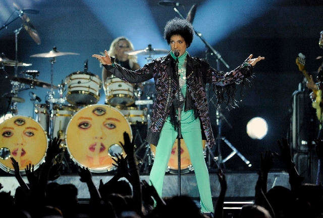 Prince ends the Billboard Music Awards show on Sunday at the MGM Grand Garden .