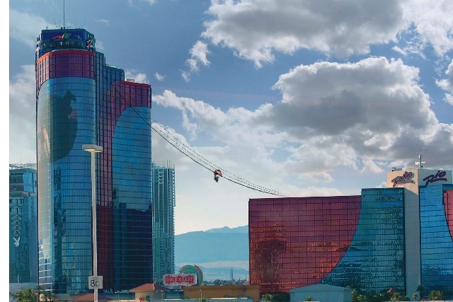 Las Vegas Roller Coaster Hangs Off Skyscraper