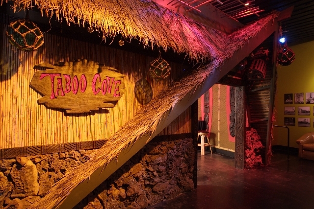 Frankie's Tiki Room owner P Moss and Bamboo Ben sat at a bar and designed the interior of the lounge on a napkin.