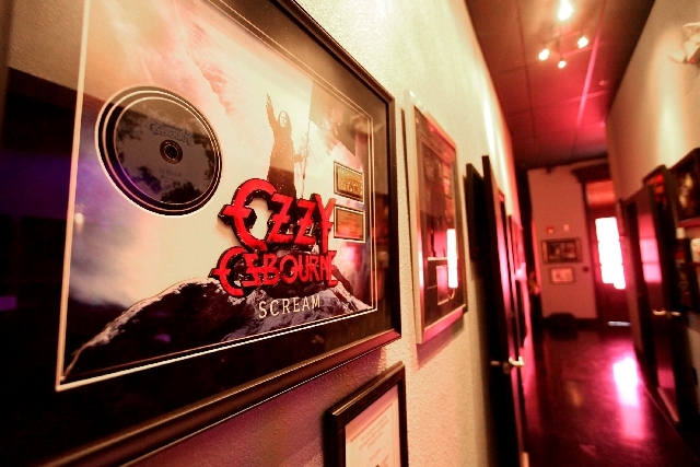 One of rock producer Kevin Churko's certified Canadian gold records hangs on the wall in The Hideout, the recording studio he owns in Las Vegas.