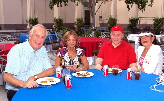 Dan and Lucille Weinberger, from left, and Louis and Patricia Fink