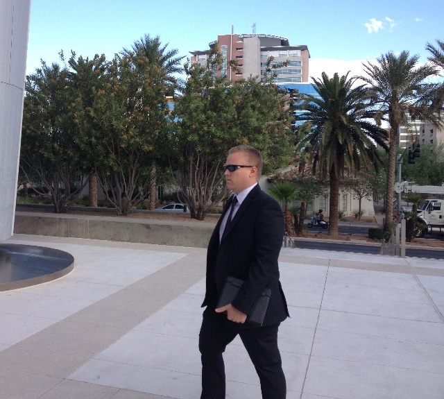 Former Family Court Marshal Mike Smith enters the federal courthouse Tuesday to testify before a grand jury investigating an alleged case of excessive force. He was one of several witnesses to an ...