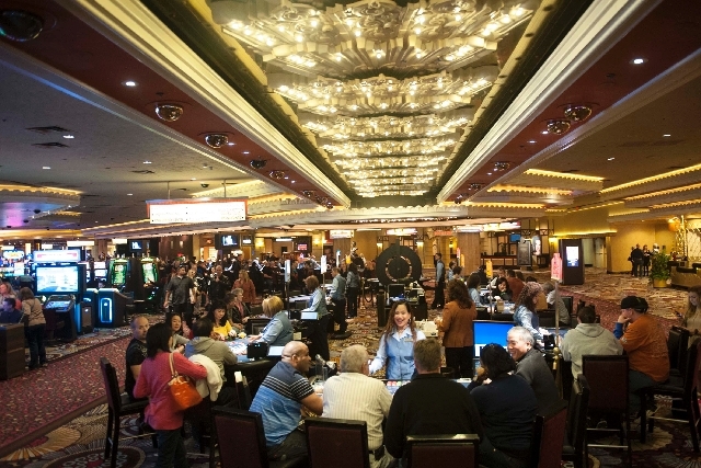 People play table games in February at the MGM Grand. The Economic Outlook by UNLV's Center for Business & Economic Research found gaming as one of the factors contributing to job growth last year ...