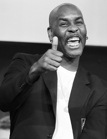 Jessica Hill/the associated press Nine-time NBA All-Star guard Gary Payton, a 16-year Las Vegas resident, gives a thumbs-up Saturday during a news conference at the Naismith Basketball Hall of Fam ...