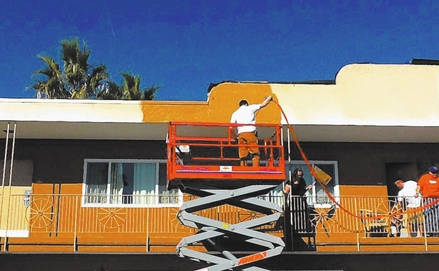 Courtesy Veterans Village Las Vegas
Volunteers and employees from The Home Depot Foundation assisted with a face-lift for Veterans Village Las Vegas, a temporary housing and resource facility for  ...