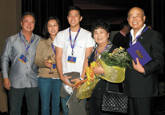 The Lee family, from left, Kenny, Nami, Nathan, Sun and Hae Un. | Las Vegas  Review-Journal