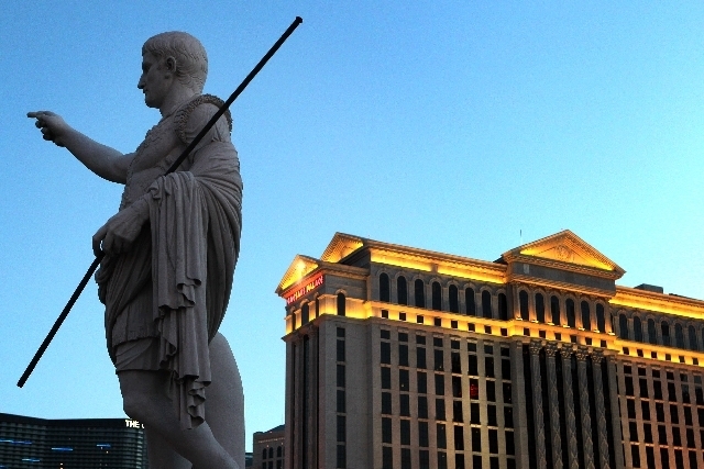Caesars Entertainment Corp. operates 10 resorts on or near the Strip and more than 50 casinos and resorts across the U.S. (File photo)