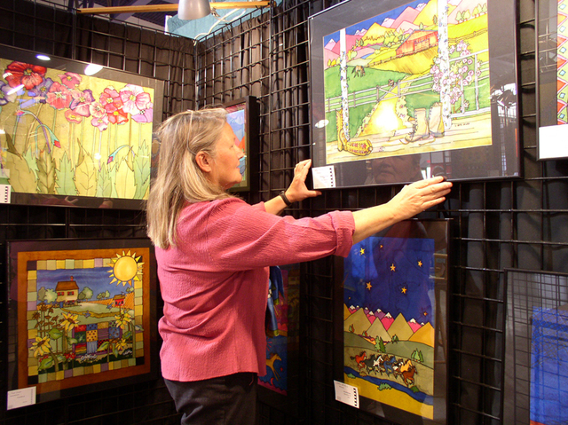 Artist Louise Howes of Gardnerville at a previous Craft Festival