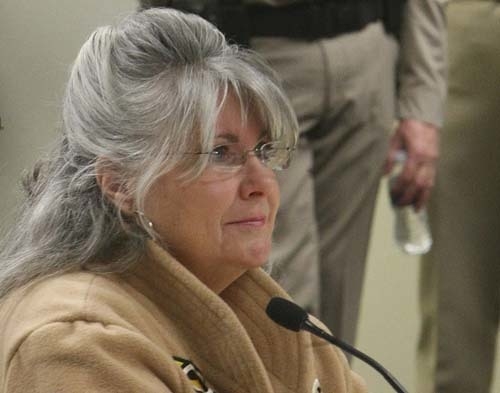 County assessor Shirley Matson appears before the Nye County commission in this March 25, 2011 file photo, explaining comments she made in e-mails to Nye County sheriff Tony DeMeo. (GARY THOMPSON/ ...