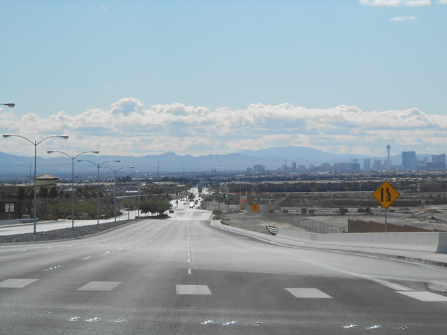 North 5th Street, pictured Oct. 29, stretches south from the Las Vegas Beltway toward downtown North Las Vegas, where officials broke ground on the North 5th Street Super Arterial project, the cit ...