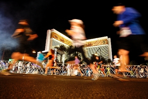 Runners participate in the 2012 Las Vegas Rock ’n’ Roll Marathon. (Jessica Ebelhar/Las Vegas Review-Journal File Photo)