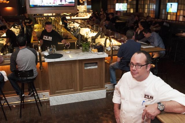 Tony Schutz is the executive chef at Michael Mina Pub 1842 in the MGM Grand. (Erik Verduzco/Las Vegas Review-Journal)