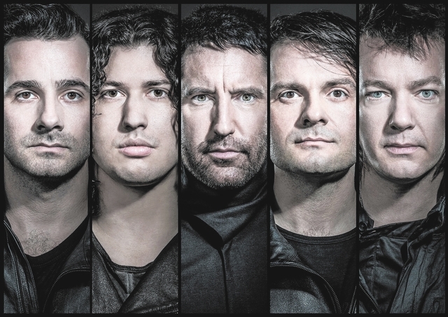Nine Inch Nails’ new album, “Hesitation Marks,” is their first since 2008’s “The Slip.” (COURTESY/BALDUR BRAGSON)