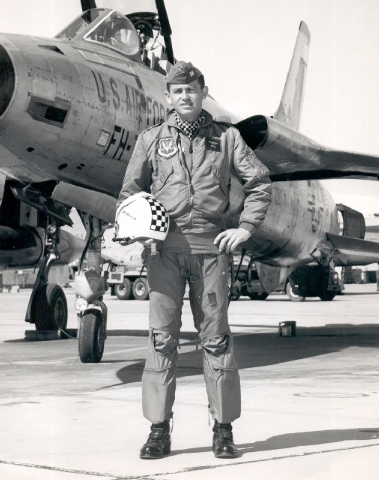 Capt. Gene Devlin was killed in the May 1964 crash of an F-105 Thunderchief at Hamilton Air Force Base, Calif.  (COURTESY)