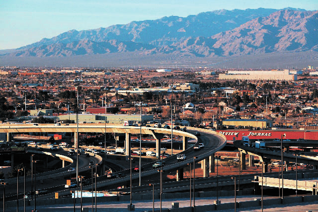 Project Neon would widen Interstate 15 from Sahara Avenue to the Spaghetti Bowl. (Las Vegas Review-Journal file)