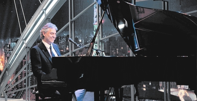 Andrea Bocelli sings Saturday at the MGM Grand Garden. (Courtesy photo)