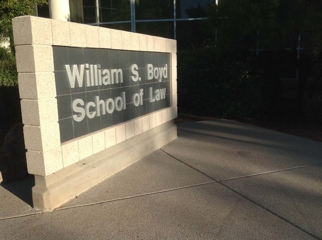 The William S. Boyd Law School opened in 1998, carrying the name of the gaming executive and lawyer after his $5 million donation. (Greg Haas/Las Vegas Review-Journal)