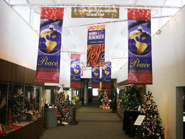 Decorations adorn the Las Vegas Natural History Museum, 900 Las Vegas Blvd. North., during the Las Vegas Cultural Corridor's December to Remember in 2007. (Special to View)
