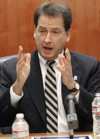 Nevada Lt. Gov. Brian Krolicki talks about the possibility of bringing the 2016 Republican National Convention to Las Vegas during an editorial board meeting at the Review-Journal, Monday, Dec. 2, ...