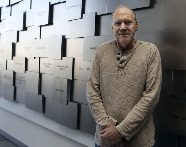 Jacob Sobotka. 65, poses at the Lou Ruvo Center for Brain Health in Las Vegas, Monday, Nov. 18, 2013. Sobotka has Parkinson's Disease and is in speech therapy with Dr. Gabiel C. Léger at the  ...