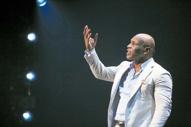 Mike Tyson appears in an HBO performance of "Undisputed Truth." (Courtesy, HBO)