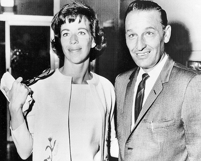 Comedienne Carol Burnett leaves court in Las Vegas, Nevada, September 25, 1962 with attorney Harry Claiborne after receiving a divorce from actor Don Saroyan. The couple, married in 1955, had been ...