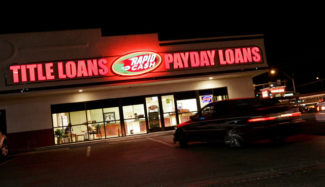 The Rapid Cash at 4241 S. Nellis Blvd., is shown on Friday June 20, 2008, in Las Vegas. (Louie Traub, Las Vegas Review-Journal)