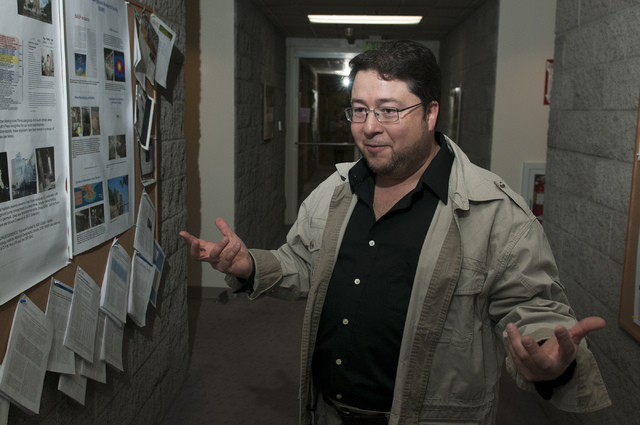 Duane Moser, assistant research professor at Desert Research Institute, explains some of his past and current projects during an interview at Desert Research Institute in Las Vegas Friday, Jan. 3, ...