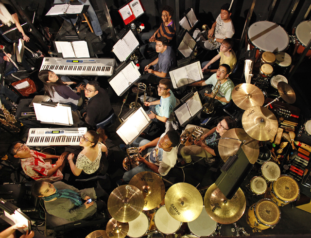The Band Prepares To Rehearse For The Musical In The Heights At The Las Vegas Academy S Lowden Theatre John Locher Las Vegas Review Journal Las Vegas Review Journal The Band Prepares To Rehearse For The Musical In The Heights At The Las Vegas Academy S Lowden Theatre John Locher Las Vegas Review Journal Las Vegas Review Journal