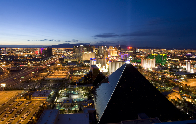 Las Vegas ranked number 26 on Gallup's list of the happiest states. (Duane Prokop/Las Vegas Review-Journal file)