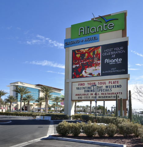 The exterior of the Aliante hotel-casino is shown at 7300 N. Aliante Parkway in North Las Vegas on Wednesday, Feb. 5, 2014. (Bill Hughes/Las Vegas Review-Journal)