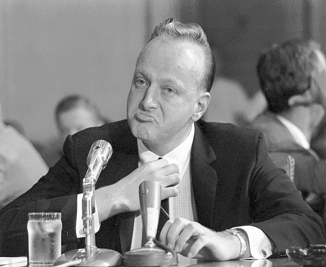 Frank "Lefty" Rosenthal testifies before the Senate Investigations Subcommittee in Washington o ...