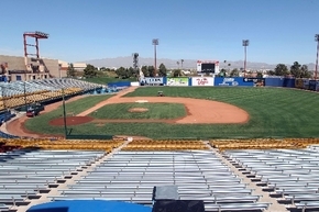 Big League Weekend: The field at Cashman Field is readied March 13 prior to the Big League Weekend in Las Vegas. The Las Vegas 51s, who play at Cashman Field in downtown Las Vegas, have a new owne ...