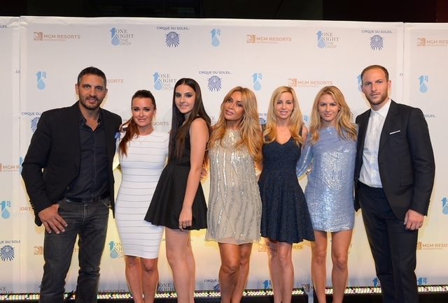"Real Housewives" cast members were on the blue carpet Friday at the One Drop fundraiser at Mandalay Bay. (Courtesy/Bryan Steffy/WireImage)