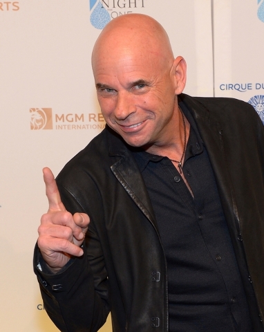 Cirque du Soleil founder Guy Laliberté was on the blue carpet Friday at the One Drop fundraiser at Mandalay Bay. (Courtesy/Bryan Steffy/WireImage)