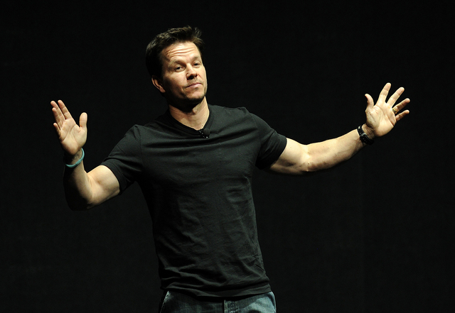 Mark Wahlberg discusses "Transformers: Age of Extinction"  Monday during CinemaCon in the Colosseum at Caesars Palace. (Chris Pizzello/Invision/AP)